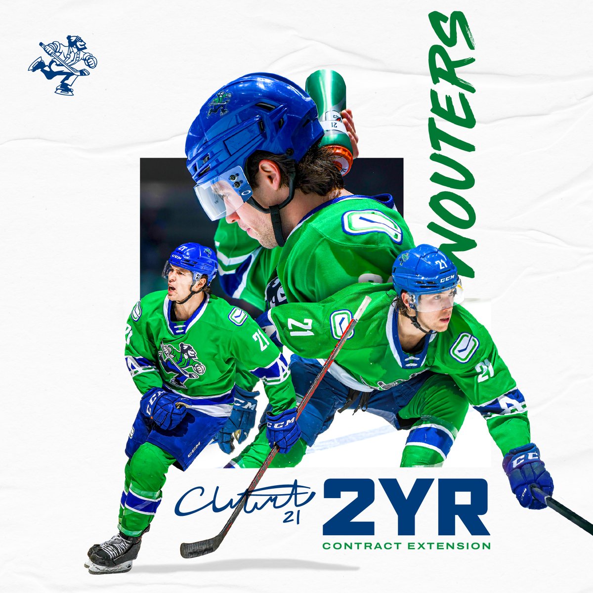 Talk about making a splash 💦

GM Ryan Johnson announced today that Chase Wouters has signed a two-year contract extension with the Abbotsford Canucks

abbotsford.canucks.com/news/canucks-s…