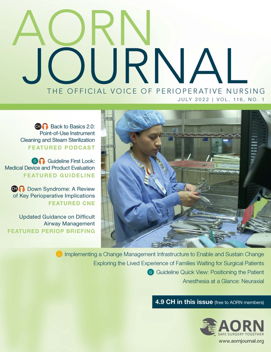 aorn's tweet photo. The July AORN Journal is now available online! Earn up to 4.9 CH this month. https://t.co/FJC4gOnY7h https://t.co/Occ6gq3Xn5
