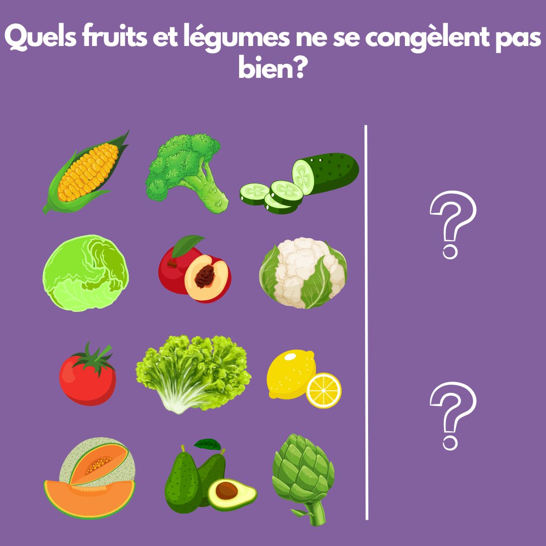 LFHW_ca's tweet image. #FoodStorage 101! Do you know which of these veggies aren’t suitable for the freezer? 
-
Conservation des aliments 101! Savez-vous lesquels de ces légumes ne se congèlent pas bien? Indiquez votre réponse dans la zone de commentaires!

#FreezerTips #FoodWaste #LoveFoodHateWasteCA