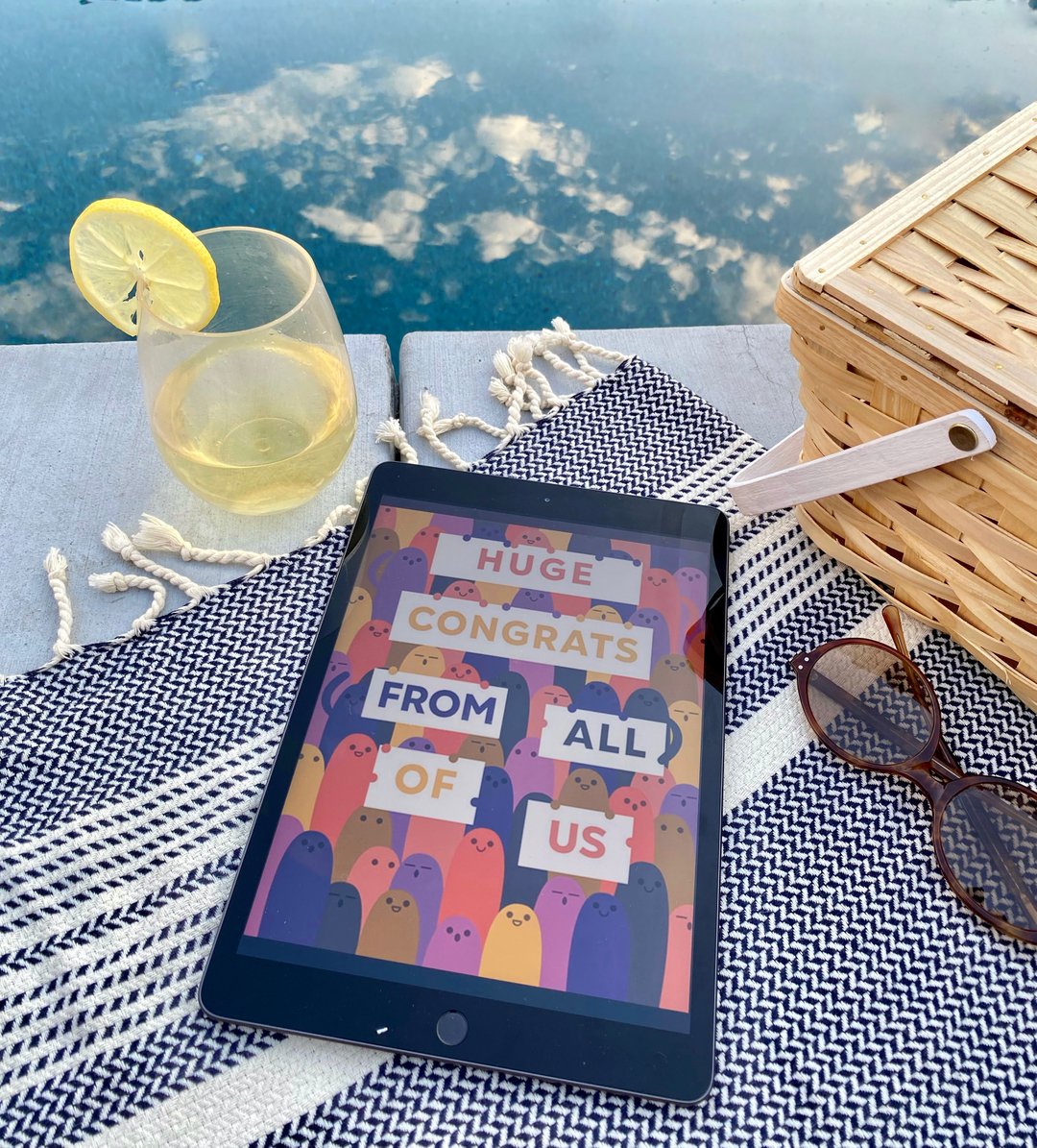 groupgreeting's tweet photo. Nothing says 𝒄𝒆𝒍𝒆𝒃𝒓𝒂𝒕𝒊𝒐𝒏 like poolside lounging with a cocktail in one hand and a GroupGreeting card signed by all your friends, family and coworkers in the other ☀️

What are you celebrating this summer? Let us know in the comments below 👇 https://t.co/0Vf91cxJSc