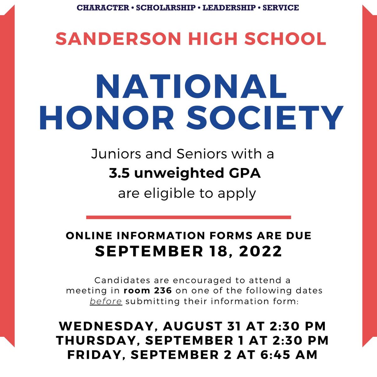 SpartanTweets's tweet photo. NHS 2022 Info for Rising Juniors &amp; Seniors
https://t.co/lCg2deCZK2 https://t.co/sPVAPXb6Lj