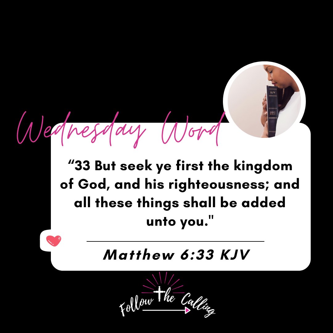 ftc_llc's tweet photo. ✝ WEDNESDAY WORD ✝
When our focus is on the Lord and righteousness, God will handle the rest. 

Don't forget your free prayer guide (link in bio)

#faith #trials #tribulations #prayer #prayalways #JesusSaves #GodProvides #GodLovesYou #Preserverance #prayerjournal #prayerguide https://t.co/JmT14ODsgY