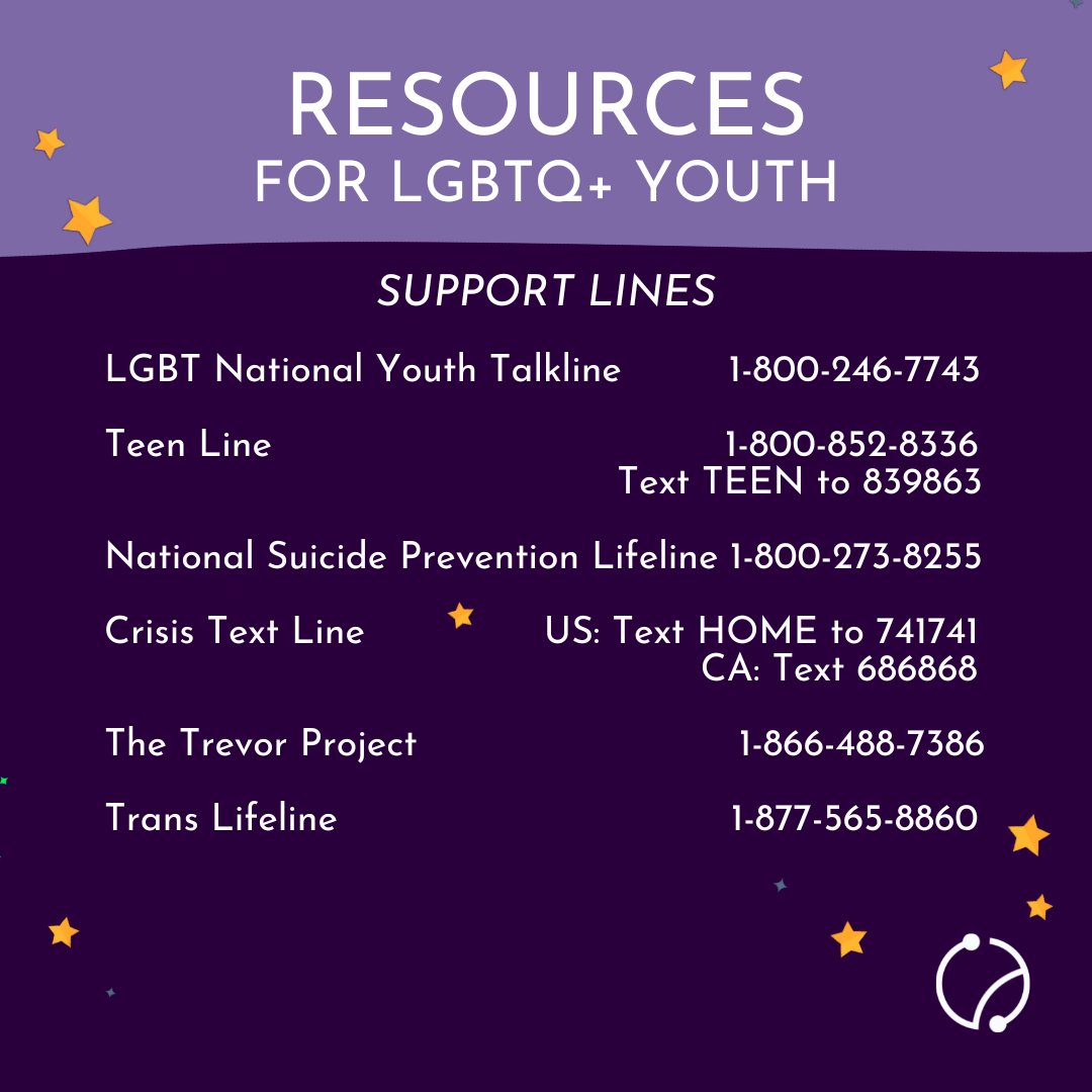 closegap_org's tweet photo. LGBTQ+ students need our support year-round, especially as they and those who support them face mounting pressure and discrimination. Here are a few of the resources we hope you have handy for supporting the queer kids in your life!  

#lgbtqsupport #pride #mentalhealthmatters https://t.co/piAaeskwFS