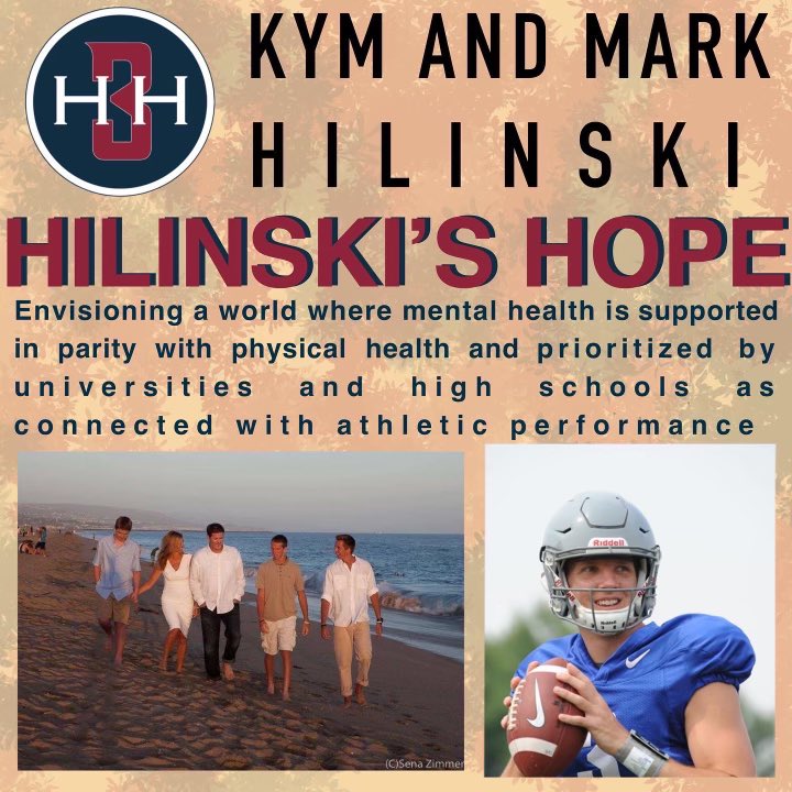 FLRisingStars's tweet photo. This week we want to highlight our ambassadors Kym and Mark Hilinski, as well as their whole family. They pride themselves in spreading the word about athlete mental health among student athletes. We are so proud to honor them this week and all year round. @HilinskisHope https://t.co/FsXaaOtPJq