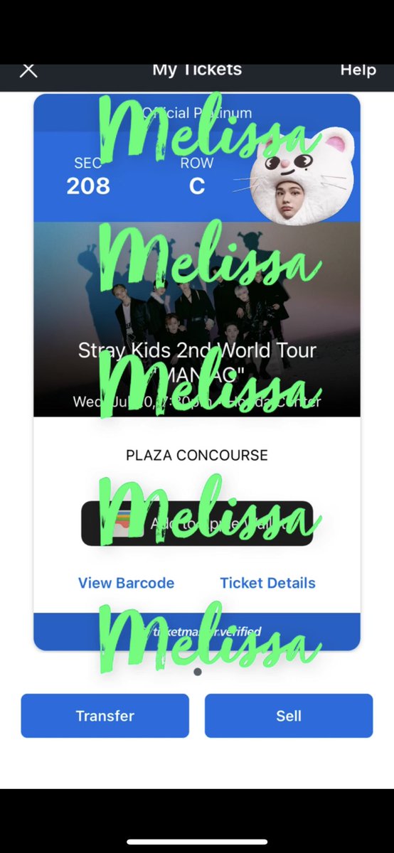 EMARESEM1405's tweet photo. WTS 
1 ticket to Anaheim 7/20 STRAYKIDS 
PayPal G&amp;S ONLY
Sec208 RowC Seat8
Willing to FT and show proof
Trying to sell at FV but willing to negotiate the price cuz it was a premium ticket 
I got a better seat and wanted to sell this one so someone else can still go https://t.co/rSjJdoWHbs