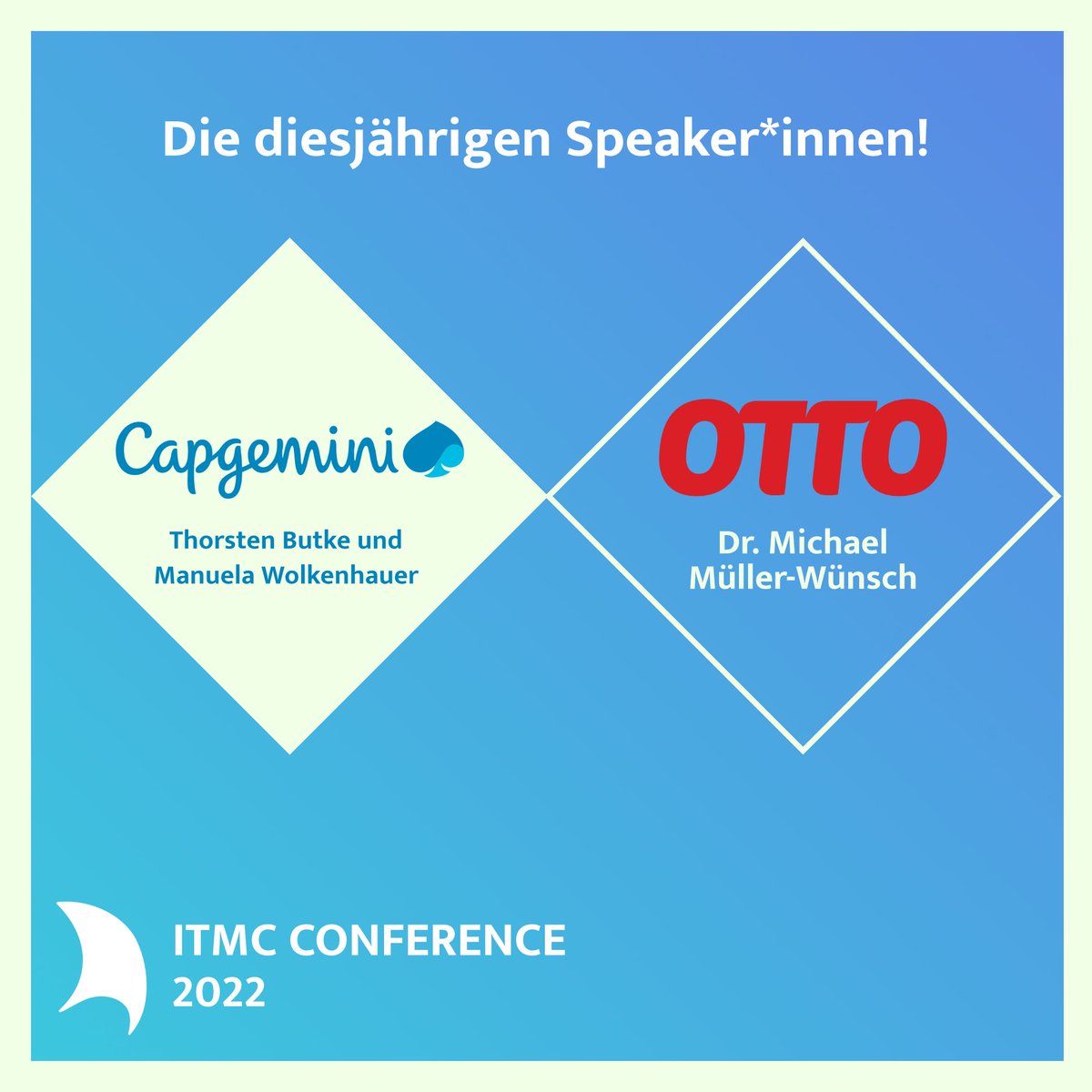 Bei der diesjährigen Conference sprechen Speaker:innen von @Capgeminide und <a href="/otto_tech/">ottotech_solutions</a> über #GreenIT.
In den kommenden Tagen wollen wir euch diese noch genauer vorstellen.
Damit haben wir alle Teilnehmer der ITMC Conference 2022 zusammen!
