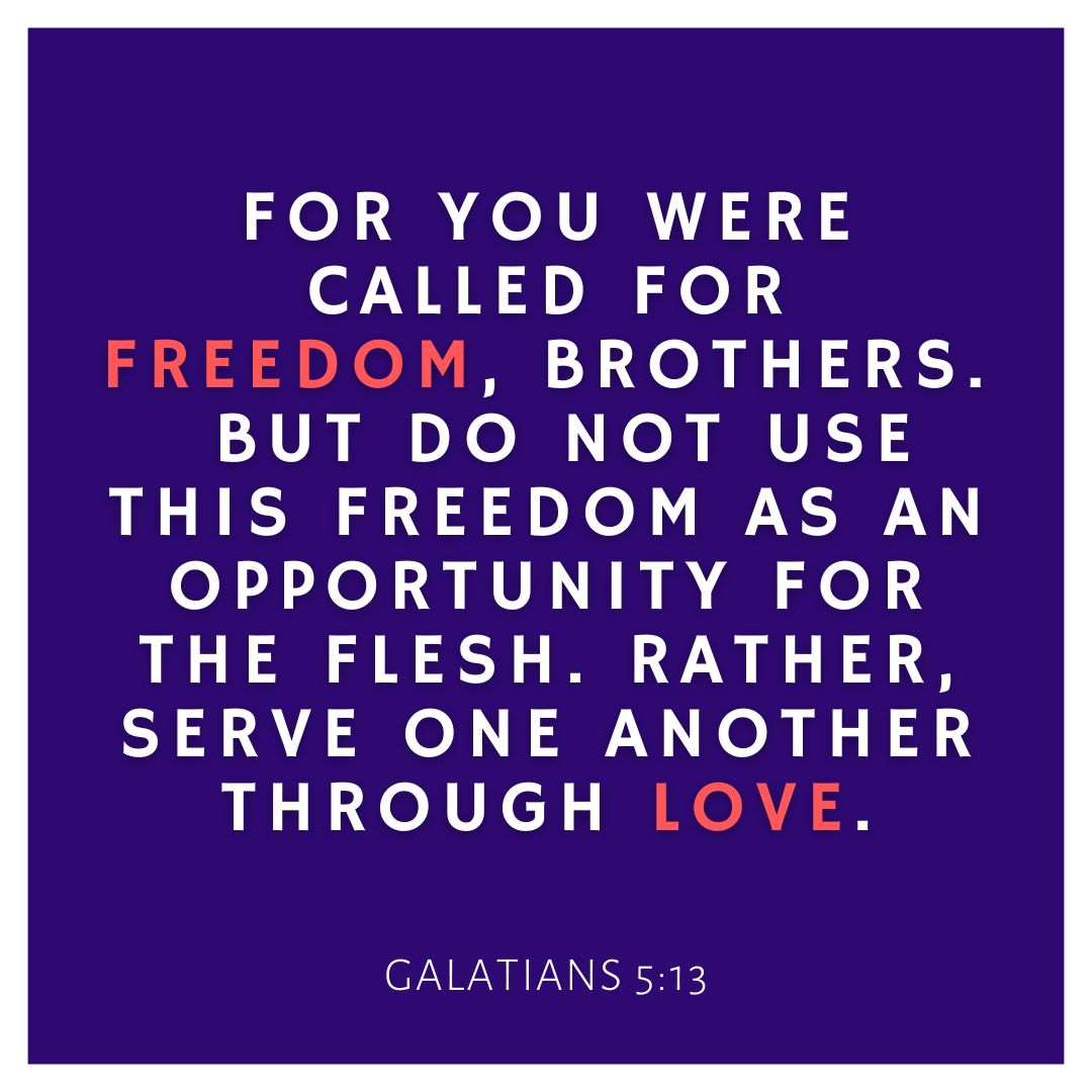 Today, we give thanks to Lord for the gift of freedom in Him. We pray that we use this freedom to serve others and our country in love. #IndependenceDay #fourthofjuly