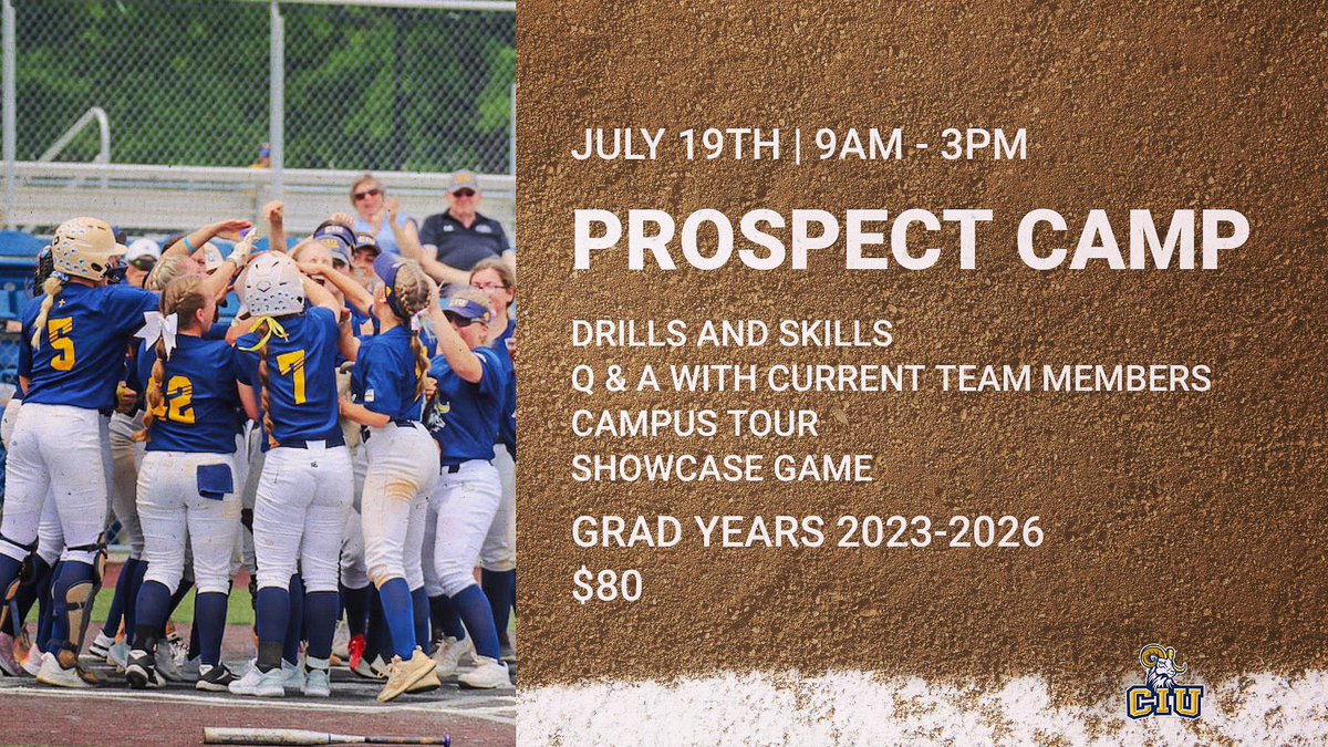 Prospect camp is confirmed for July 19th! Email Coach Allen for registration details 🐏🥎