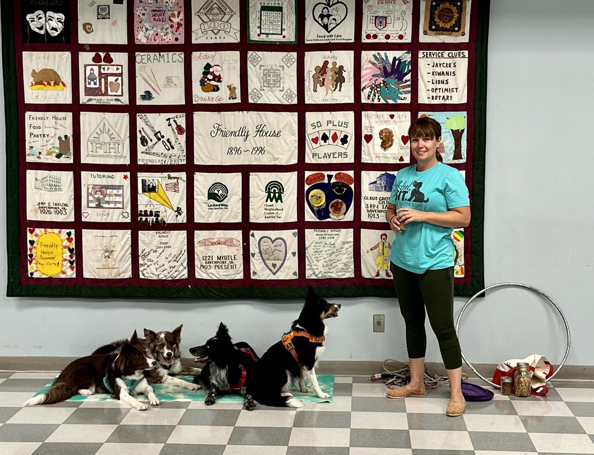 FriendlyHouseIa's tweet photo. Thank you Cara, from Heel.Sit in East Moline and Moline for visiting our senior program yesterday!  Our group really enjoyed interacting with your beautiful dogs! https://t.co/RxrdFAwbLx