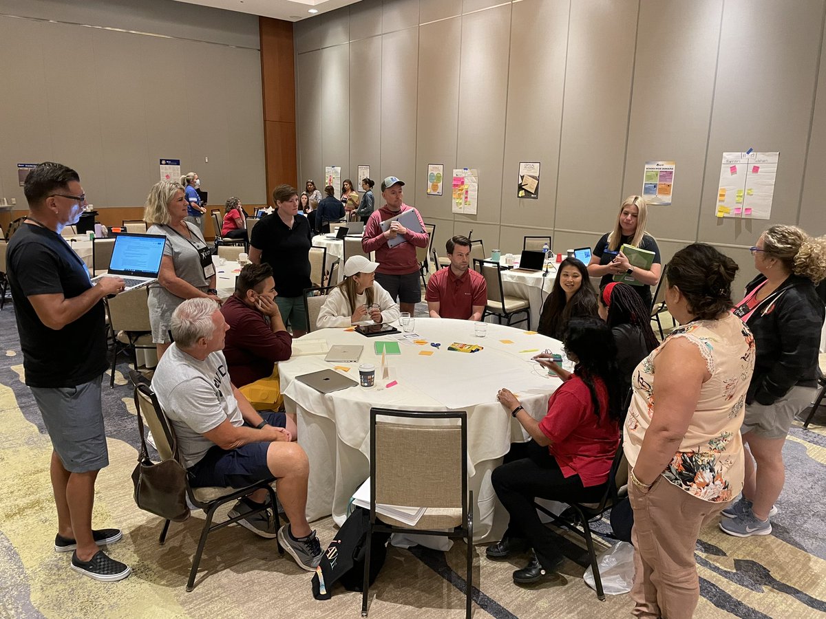 CKenderEDU's tweet photo. Philosophical Chairs and Socratic Seminars to discuss differing expectations, experiences and possible biases around language registers and code switching. San Diego Equitable Classrooms CoP 3 is full of some amazing humans, y’all! 🔥 #AVID4Possibility #AVIDSI22 https://t.co/p4nlk2qIvx