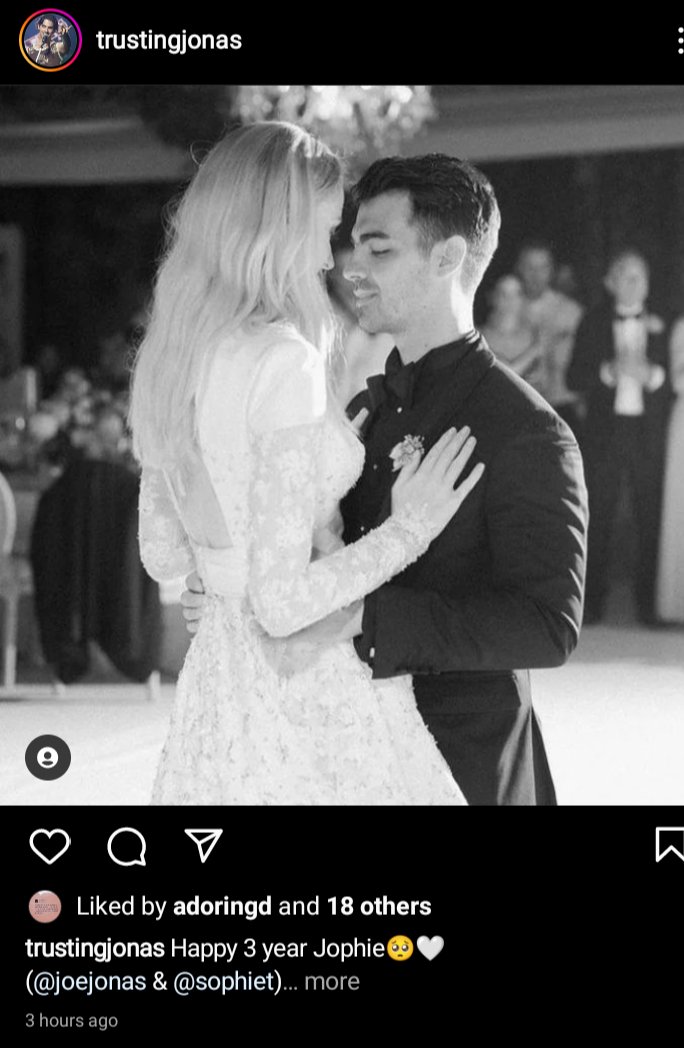 trustingjonas's tweet image. Happy 3 years Jophie 🥺🤍
Via: my insta