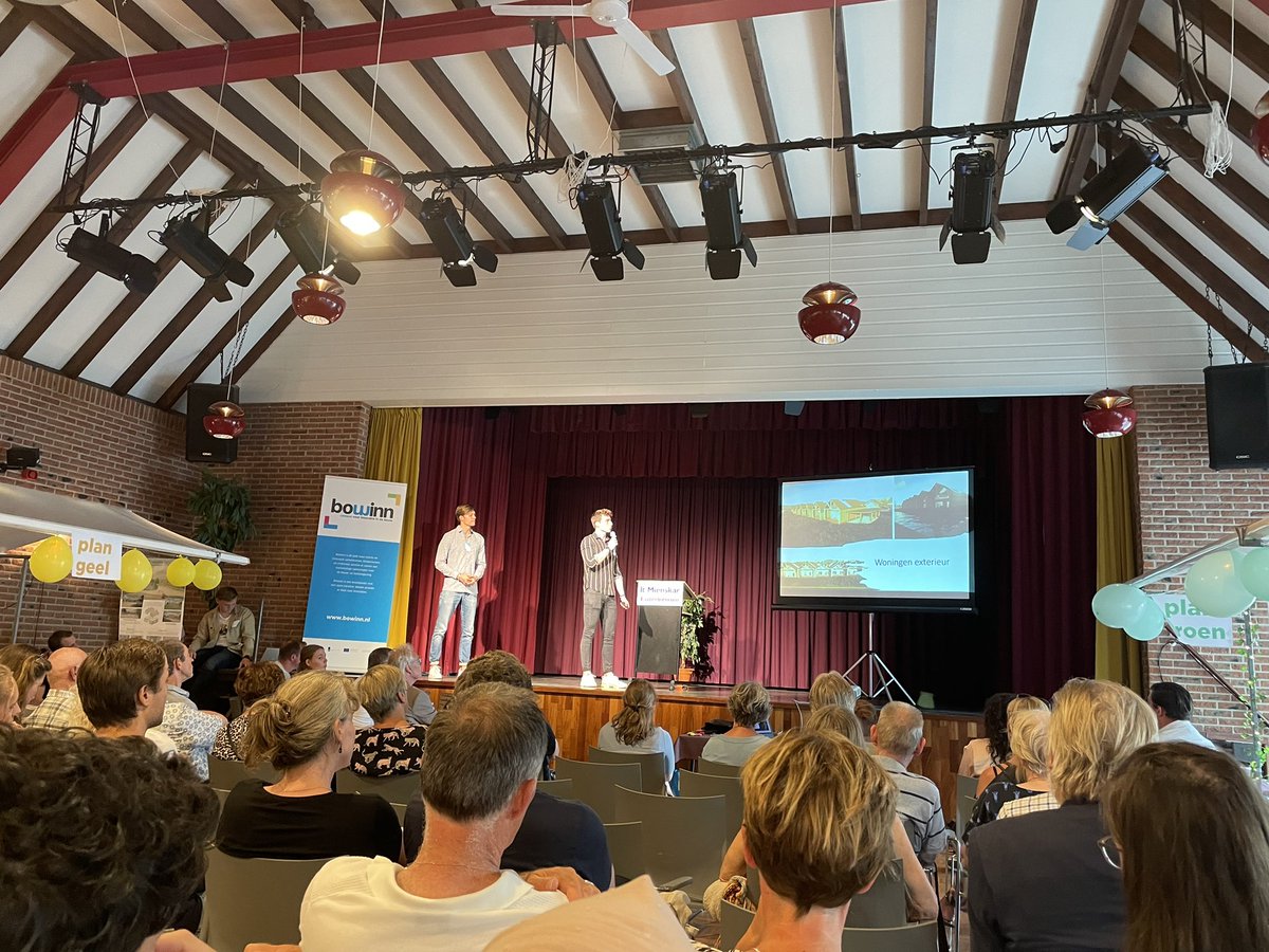 Vanavond zijn Rien en @MarijnKamerling in Oosterbierum bij de presentaties van visies op nieuwbouw door studenten van de <a href="/nhlstenden/">NHL Stenden</a>