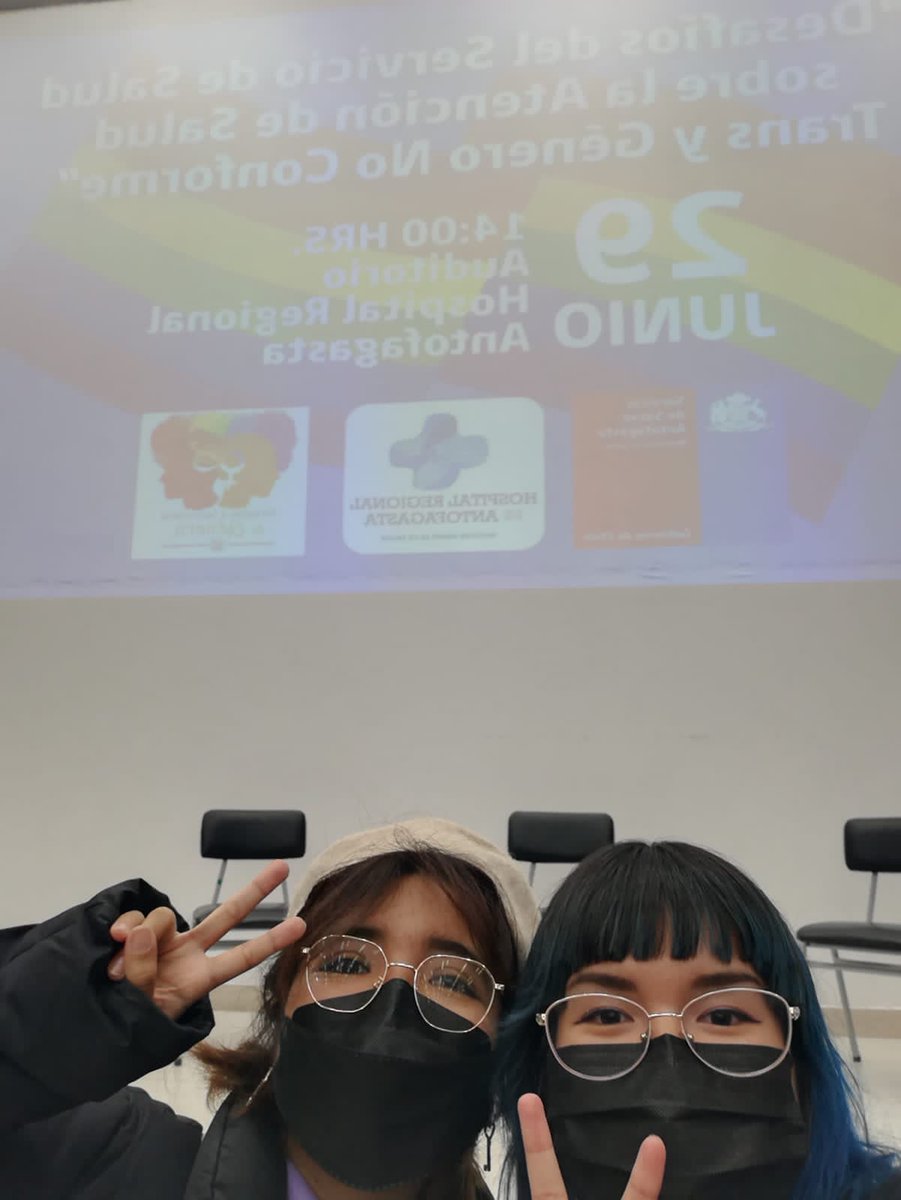 psico_nectemos's tweet photo. Ya estamos diciendo presente en el conversatorio sobre "Desafíos del Servicio de Salud sobre la Atención de Salud de personas Trans y GNC" ❤️☝️

Ven a darte una vuelta por el @HospitalAntof ! 

Gracias a @SSANTOFAGASTA por la invitación ✨ https://t.co/F8PPhWDvLI