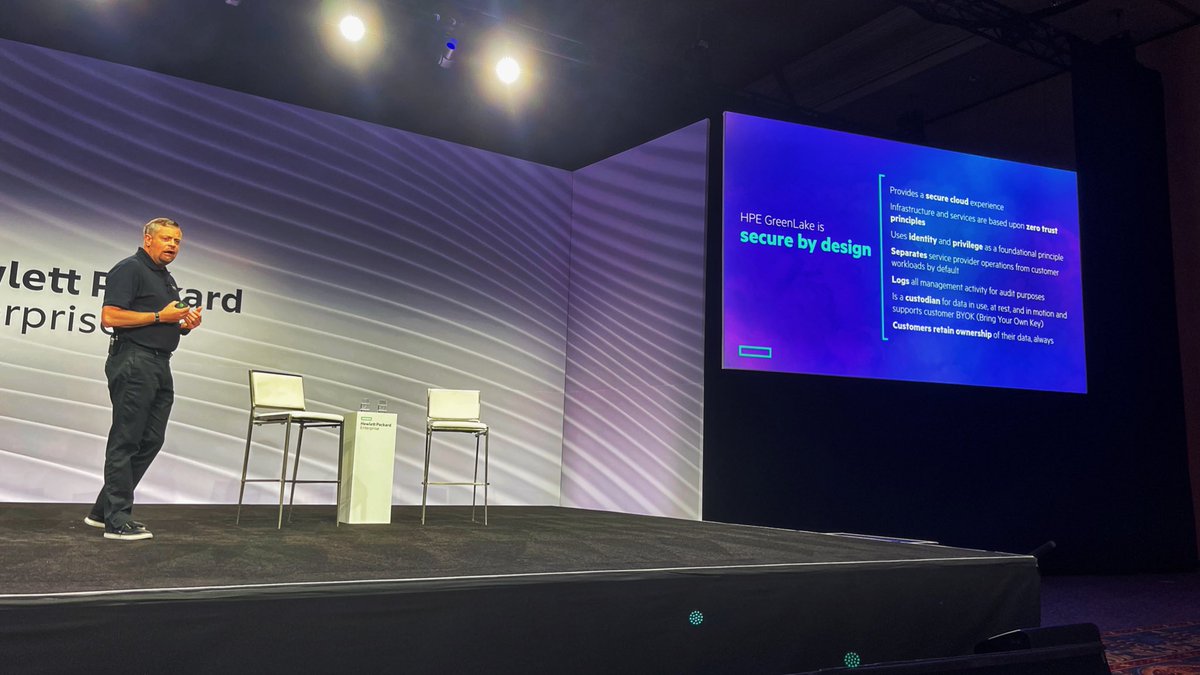 <a href="/HPE/">HPE</a> security guru @digitalheman explains that security is simply baked into <a href="/HPE_GreenLake/">GreenLake</a>.

This is one of my favorite sessions yet at #HPEDiscover.