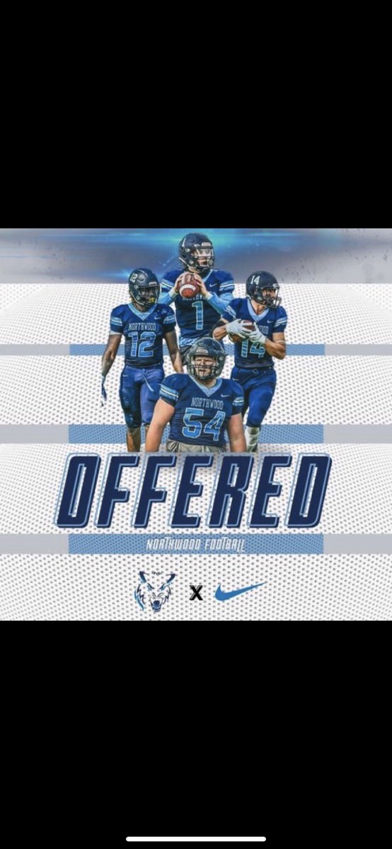 AnielLuke's tweet photo. After a great talk with @Coach_Artinian I am blessed to say I’ve received my first offer from Northwood University! @The_WOOD_FB @IkeVEagles1 @TheD_Zone https://t.co/uH1awIUSX5