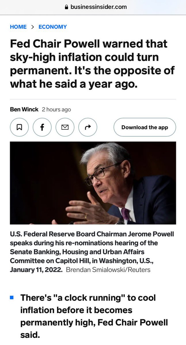 terrencebtc's tweet photo. "I think we now understand better how little we understand on inflation" Jerome Powell said Wednesday. Sky-high inflation could turn permanent
 
They act like inflation isn’t cause and effect. As of it’s as random as walking outside and catching a cold https://t.co/j9so0OvonQ