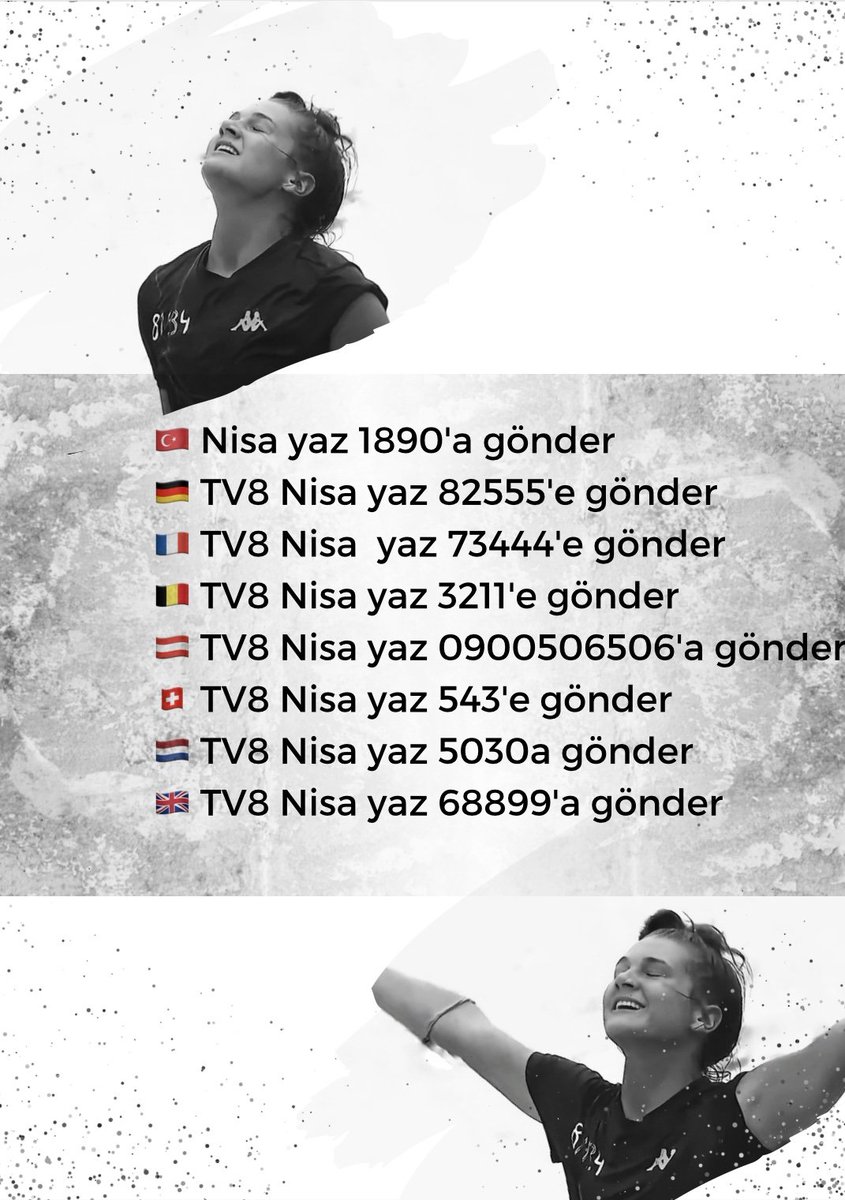 Oylama başladı 

Nisa'yı finale taşımak, kupayı ellerinde görmek için💙

Nisa yaz 1890'a gönder🙏

#SurvivorAllstar2022 #NisaBölükbaşı