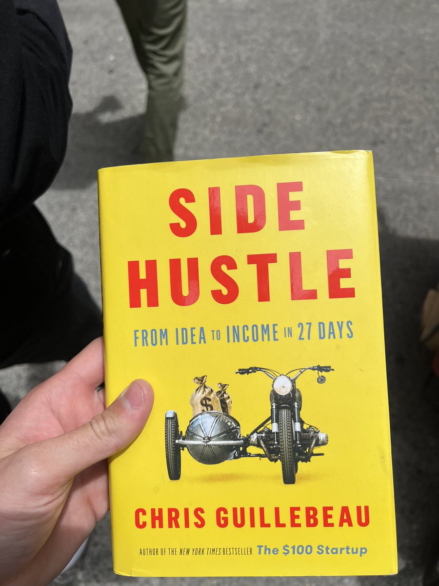 Side hustle:✅

Book has me feeling motivated and encouraged, 10/10 would recommend