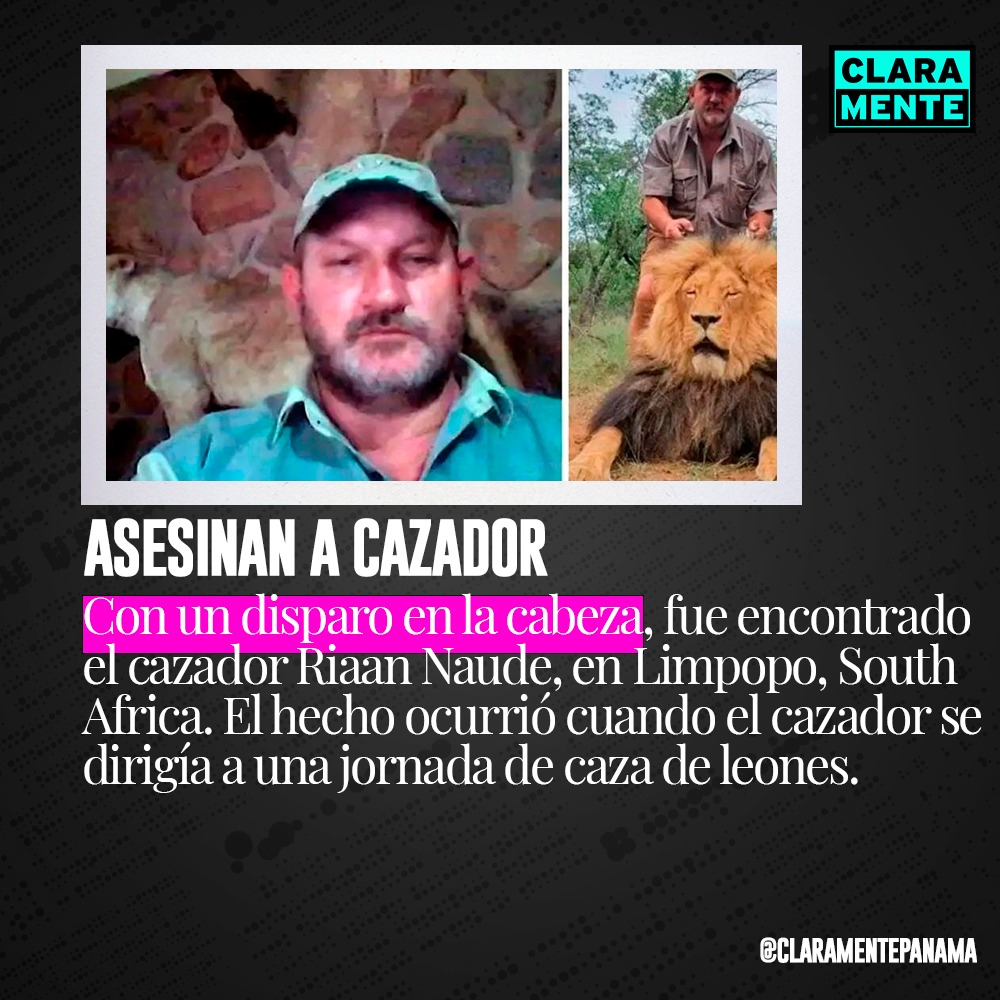 Asesinan a cazador.