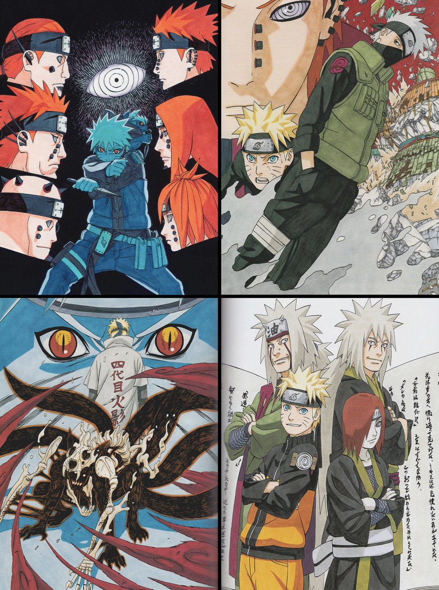 daily naruto on Twitter "The volume covers of the Pain arc are legendary"
