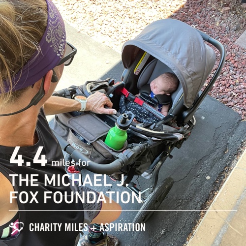 MKKegler's tweet photo. 4.4 @CharityMiles for @MichaelJFoxOrg. https://t.co/fXIgFGCYG6