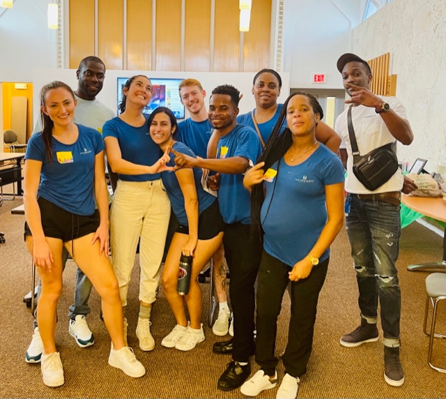 Center4FS's tweet photo. @TheBreakers Employee Volunteers came to CFSPBC last month to help us work on building beautification projects such as painting doors, de-cluttering storage rooms, cleaning carpets, re-organizing furniture, and hanging art work. We thank them so very much! https://t.co/rrxjnClvGe