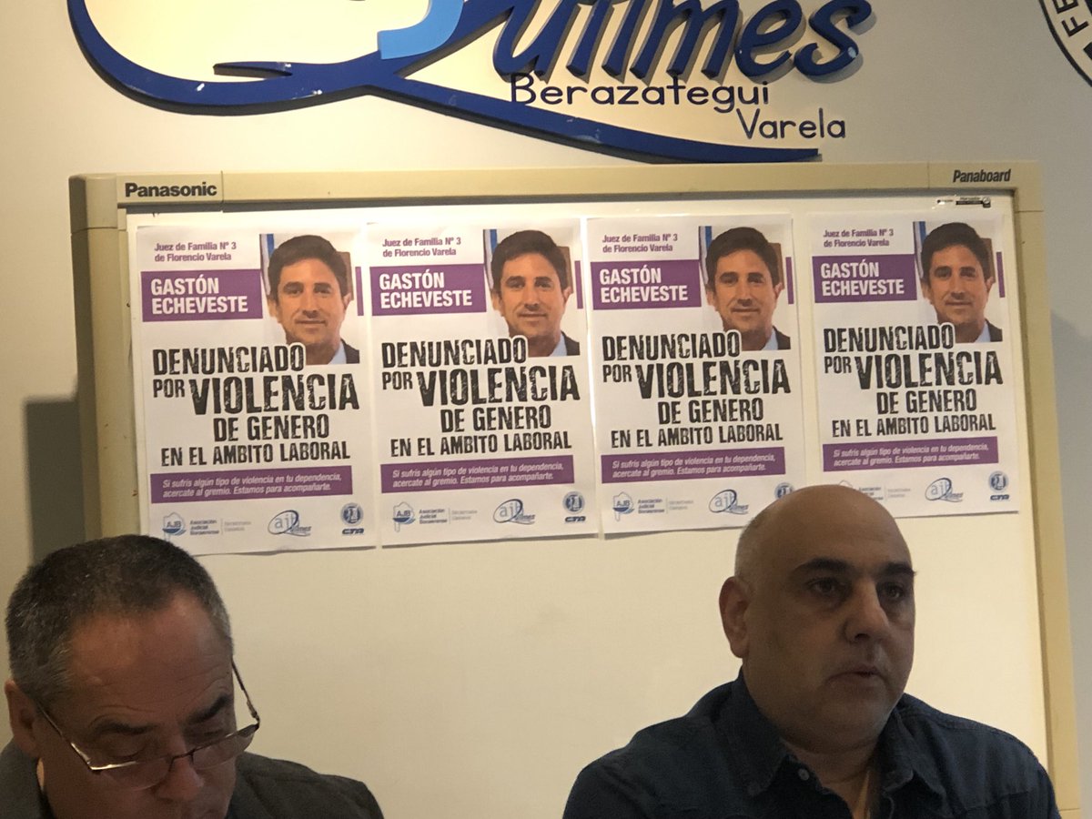 Arranca la conferencia en la <a href="/AJBQuilmes/">AJB Quilmes</a> denunciando a un juez por violencia de género.