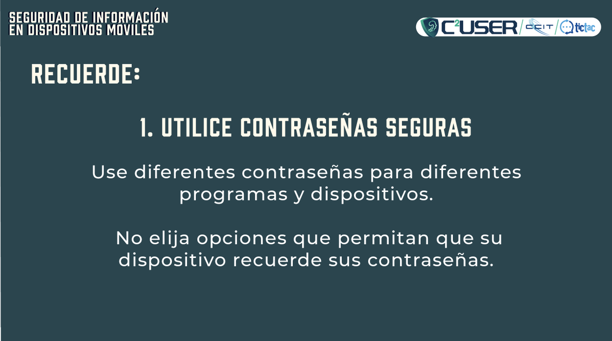 tictac_ccit's tweet photo. #C2User 🚀
El desarrollo de los dispositivos móviles junto con las tecnologías inalámbricas,han revolucionado la forma de trabajar y comunicarse. 
El uso creciente de estas mismas se convirtieron en objetivos principales para los atacantes. ¿Cómo podemos protegerlos?  🤔 https://t.co/J2SLmpmgK8