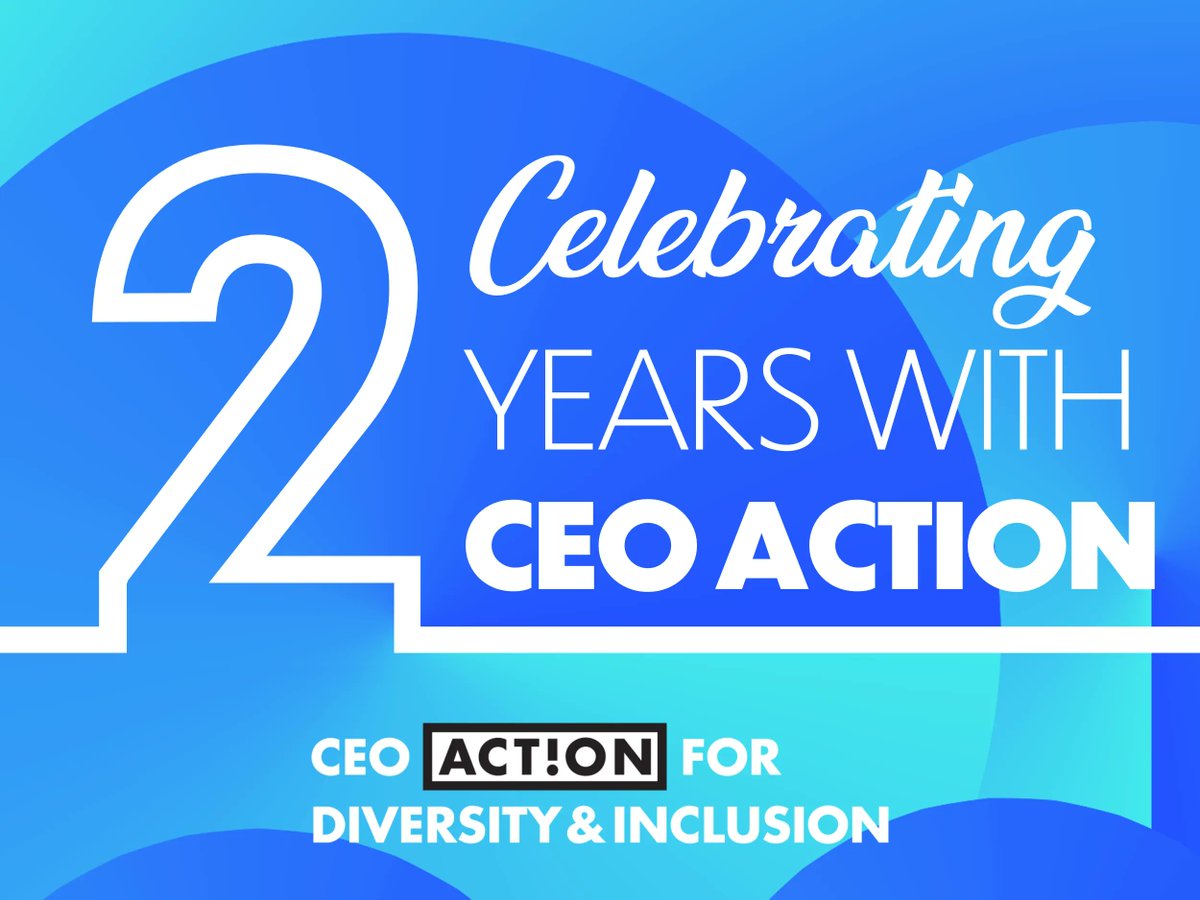 As we celebrate our 2-year anniversary as a signatory of <a href="/CEOAction/">CEOAction</a>, we reflect on the progress we’ve made to ensure our organization is an equitable and inclusive space for all. We are proud to be part of advancing DEI across industries. More: buff.ly/3n1ju8m