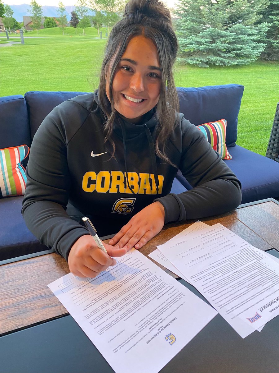 Big congrats to former Warrior Sage Vanterpool for signing her LOI to Corban University! Your Warrior Fam is proud of you! #sagecage #dubsup