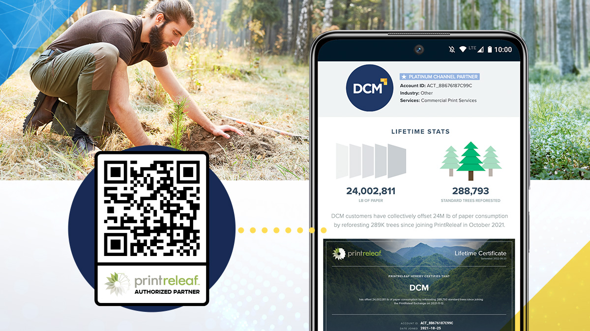DATA Communications Management (TSX:DCM) (@dcm_updates) on Twitter photo Partnering with <a href="/printreleaf/">PrintReleaf</a> , we’re able to offset 100% of our clients’ paper use: For every 83lb / 37.6kg of paper used, we replant a tree. And they can share their progress via QR codes on their printed material.
See our dashboard: printreleaf.com/DCM?locale=en
#sustainability Partnering with <a href="/printreleaf/">PrintReleaf</a> , we’re able to offset 100% of our clients’ paper use: For every 83lb / 37.6kg of paper used, we replant a tree. And they can share their progress via QR codes on their printed material.
See our dashboard: printreleaf.com/DCM?locale=en
#sustainability