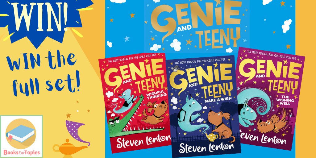 🧞‍♂️🐶WIN!🐶🧞‍♂️ Thanks to @HarperCollinsCh, we're giving away a Genie and Teeny 3-book BUNDLE! 📚Genie and Teeny is a series of fun, magical adventures from renowned illustrator Steven Lenton. 🎁To enter, follow @booksfortopics & RT by 5/7 (UK) (T&Cs: booksfortopics.com/giveaway)