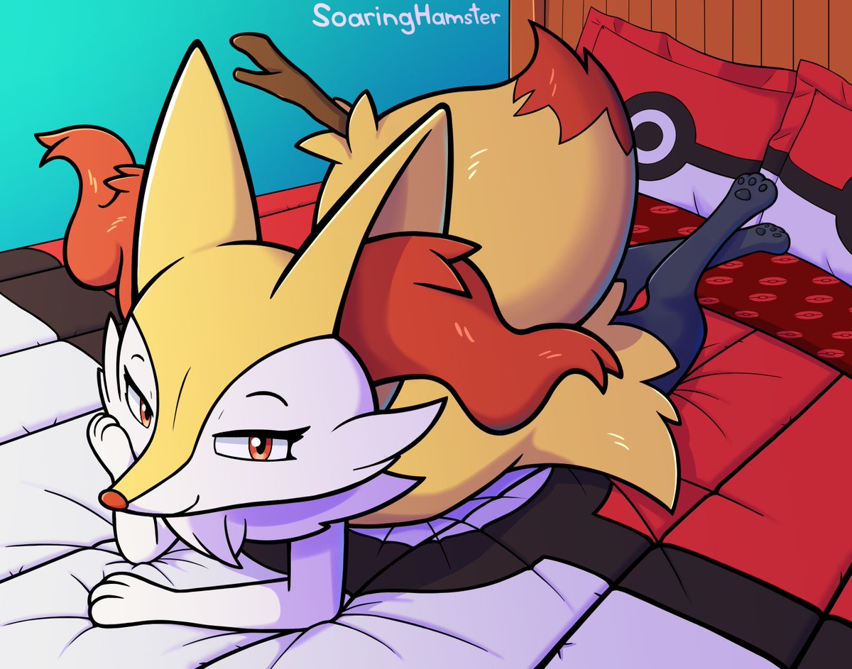 SoaringHamster's tweet photo. Braixen art (More perspective and shading practice) #Braixen #art #Pokemon https://t.co/gQOj21Hi7n
