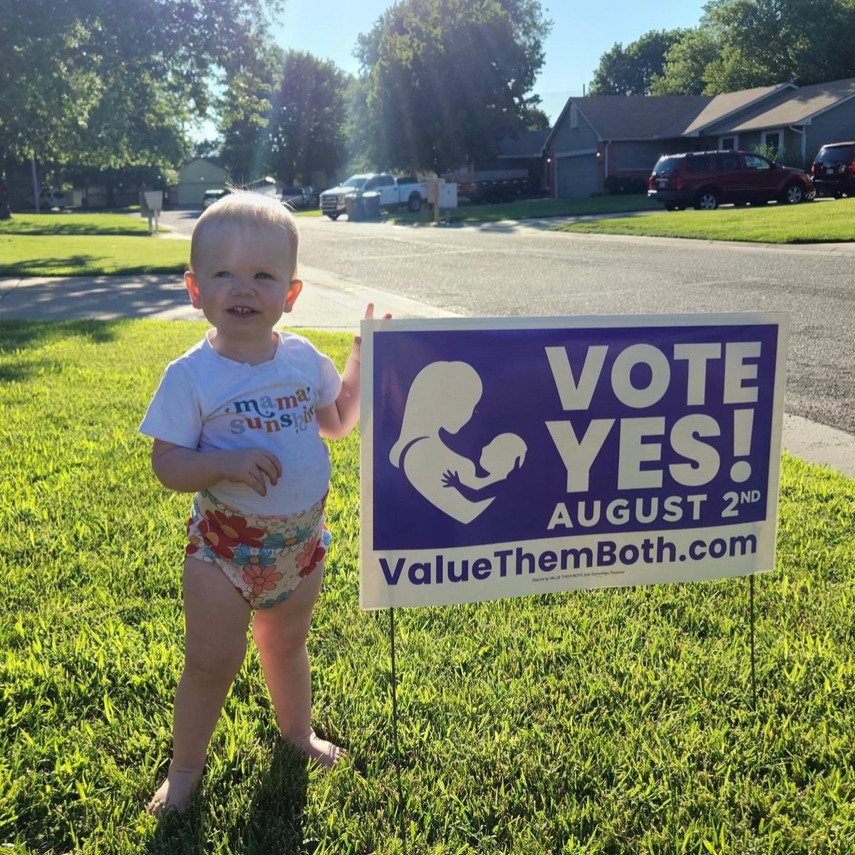 ValueThemBoth's tweet photo. Smile if you think YES is the answer for Kansas on August 2nd! 😍 https://t.co/x7LY6TSKPU