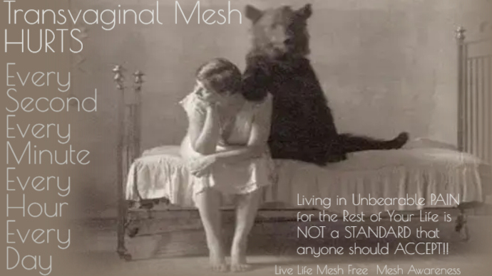 JanUrban12's tweet photo. How can something that can go so terribly WRONG be RIGHT? #TransvaginalMesh #Toxic Pieces of #Biochemically Engineered #Plastic being Permanently Embedded into #Women by a Barbaric Blind Needle Implant Procedure and call it a "Gold Standard" Treatment Harming 100,000's? How? https://t.co/YmmXJ8xGhZ