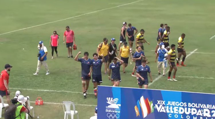 ¡CAMPEONES! 🔥🔥🔥🔥

El Team Chile 🇨🇱 de Rugby 7 🏉 derrotó a los dueños de casa 🇨🇴 en un apasionante partido y nos quedamos con la medalla de oro 🥇 en Valledupar 2022 💪💪💪.

#VamosTeamChile 🇨🇱