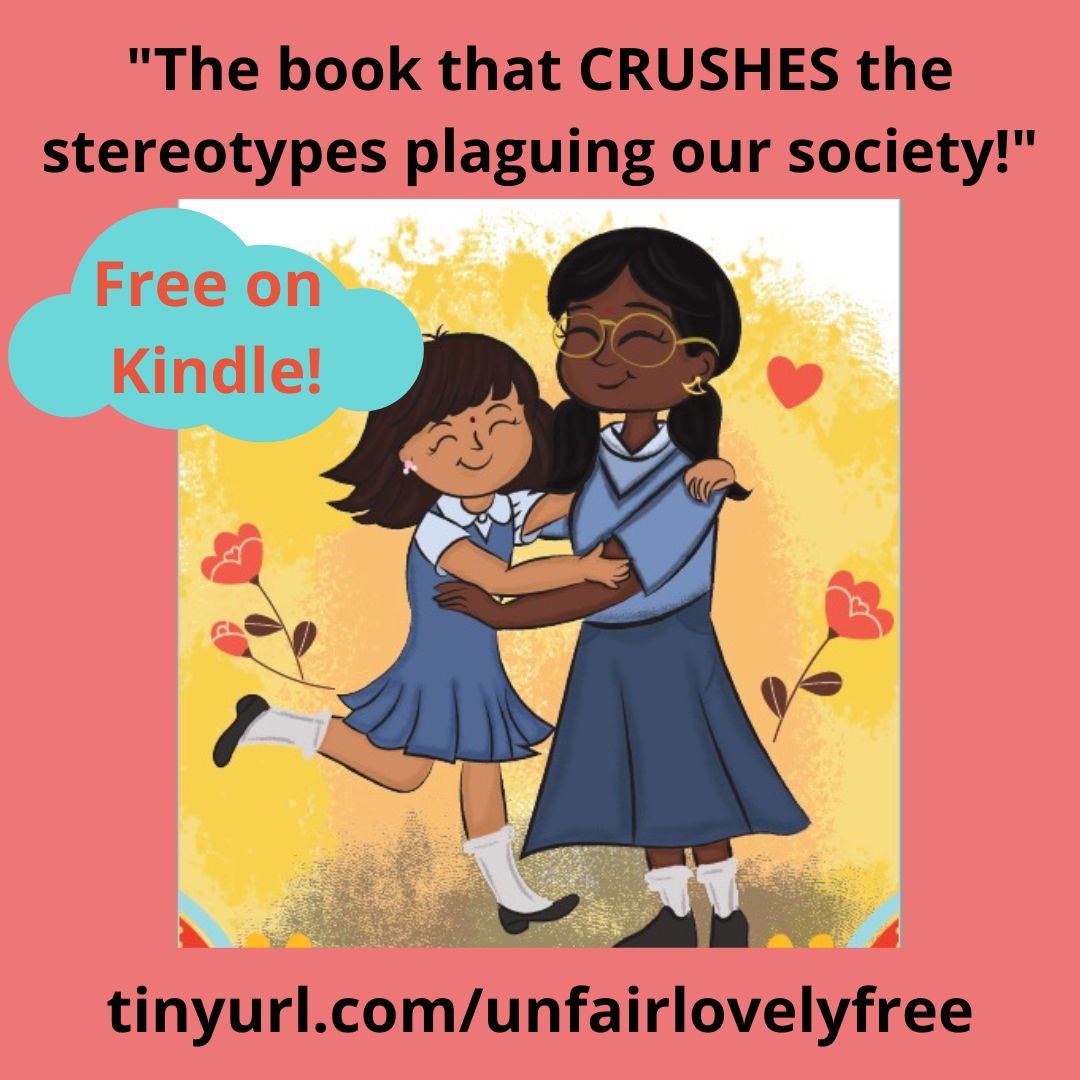 The Kindle version of 'Unfair &amp; Lovely' is available for FREE today!  Share with friends and family and anyone who wants to make a change!💪😊#unfairlovely

#colorism #kidsbooks #indian #booksforkids #DiversityandInclusion 

tinyurl.com/unfairlovelyfr…