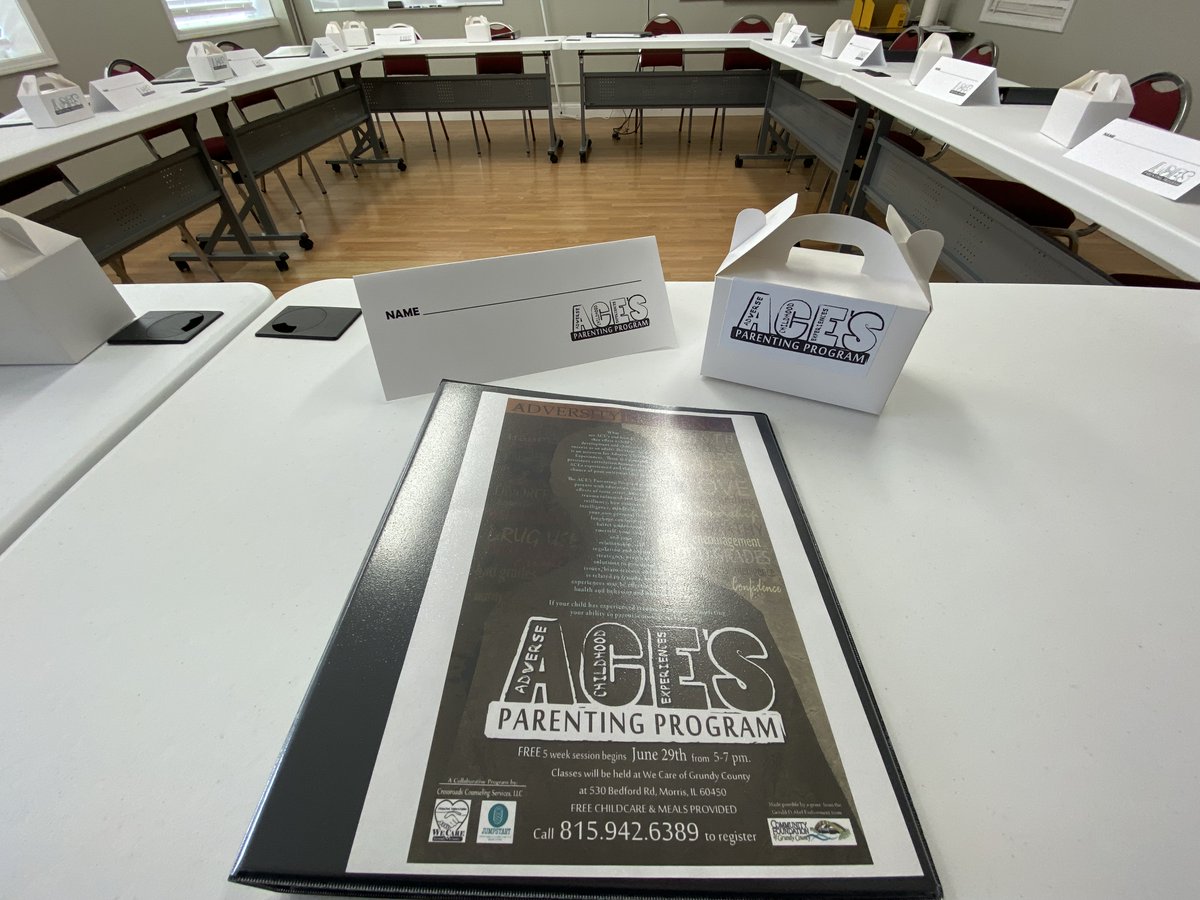 Starting the next ACE's Parenting Program with a full roster! Thank you Community Foundation of Grundy County and the Gerald D. Abel Endowment for making this program possible.