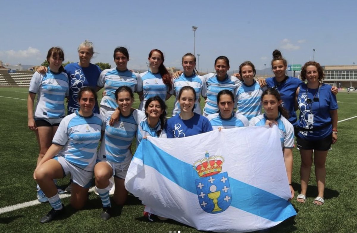 RugbyGalicia's tweet photo. 👏🏻 As nosas seleccions @RugbyGalicia #M18 #Rugby7s Masculina e feminina , disfrutaron esta fin de semana do #CESA7s disputado en Palma de Mallorca 

 🏉 Seguimos acumulando experiencias para o futuro do #RugbyGalego 

#MoitoRugby https://t.co/zDUxn4FB0N