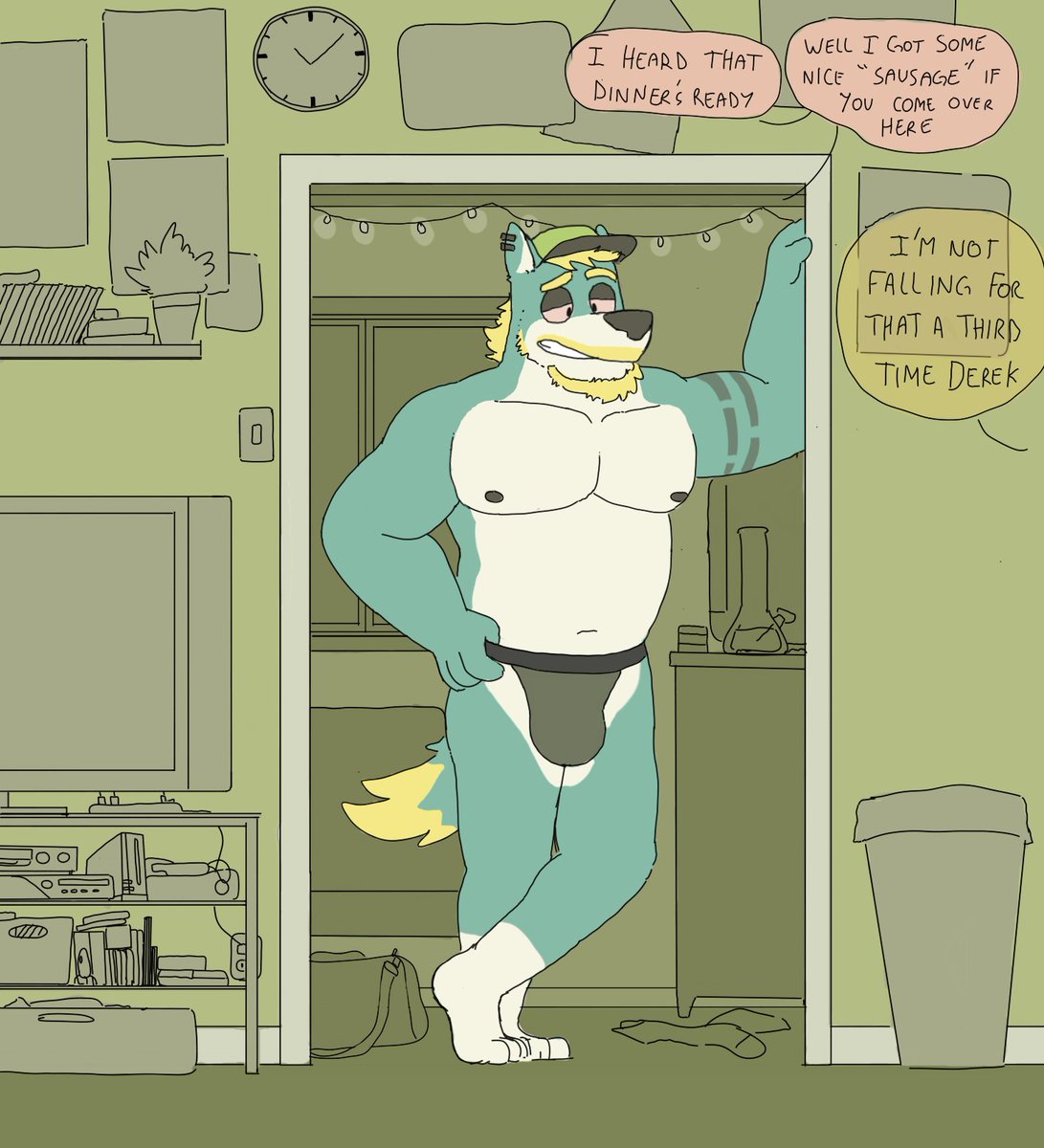 Ursadgoat's tweet photo. Repost (2020)
It becomes quite difficult to keep your figure when all you do is eat and getting stoned all day. https://t.co/PRe4TaCVcV