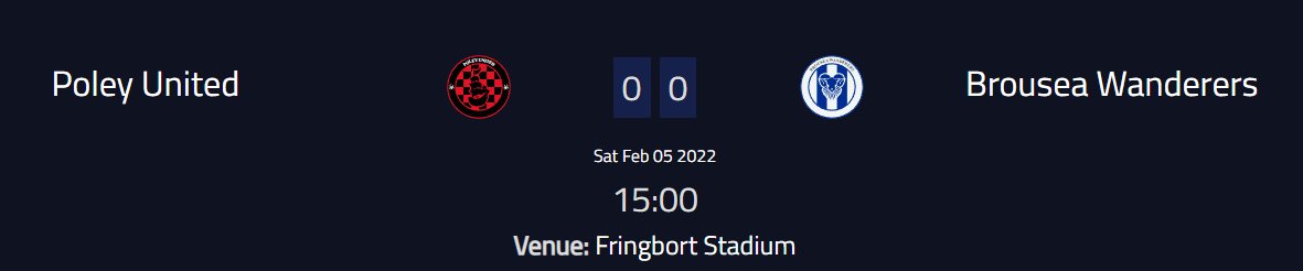 Next game today vs. <a href="/BrouseaW/">Brousea Wanderers</a>