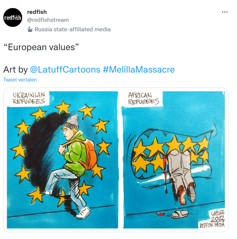 EuropeanPan's tweet photo. From endless screeching about Iraq & Libya, promoting literal communism in Latin America, Al Jazeera-tier hypocrisy about racism & lgbt, to outright celebrating the 1804 anti-White massacre in Haiti. This Rusky psyop is truly an amalgamation of the worst kind of #thirdworldism. https://t.co/GSzscXzqkB