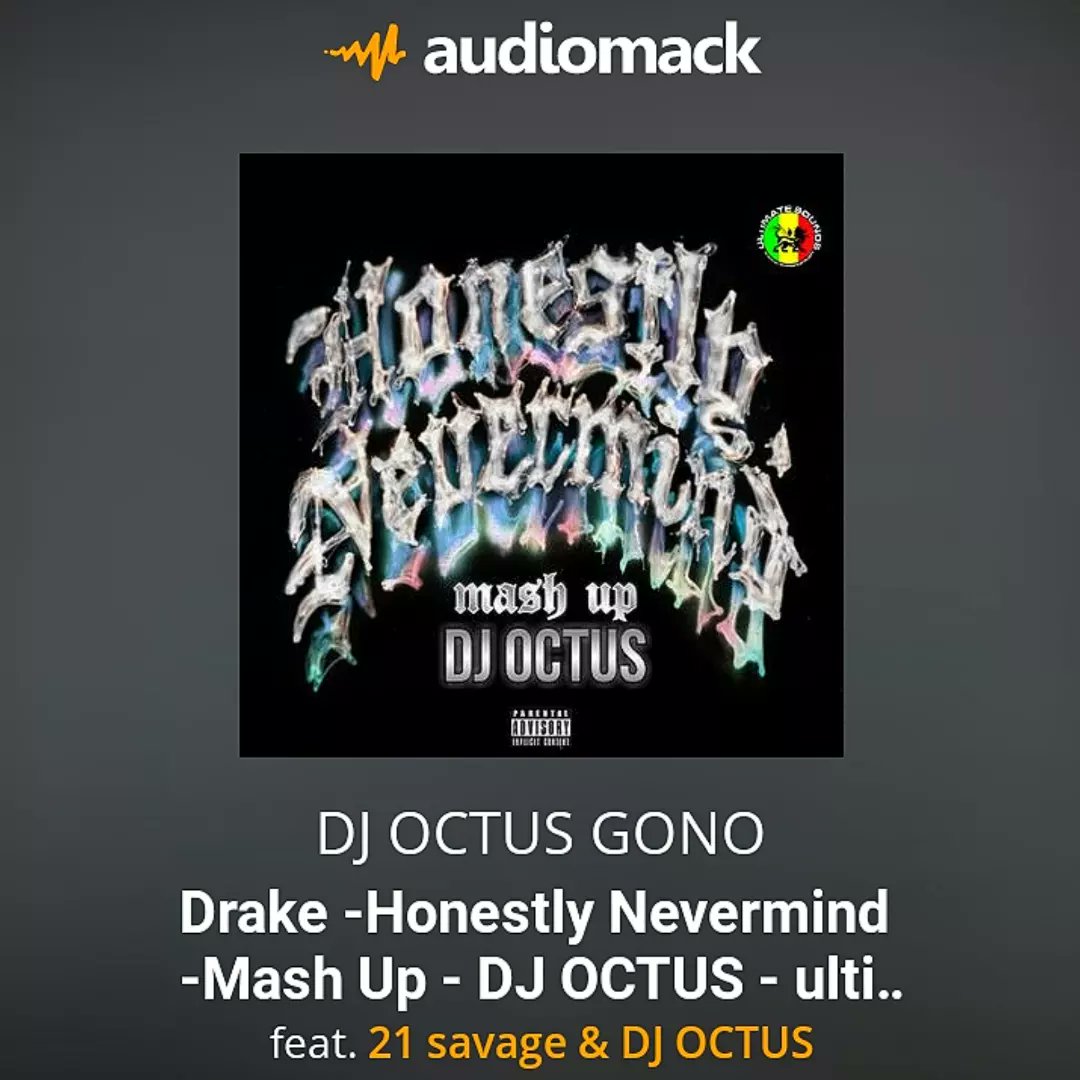 djoctus's tweet photo. #drake #honestlynevermind #album #mix #djoctus 
Drake -Honestly Nevermind -Mash Up - DJ OCTUS - ultimate sounds crew 

YouTube link 👇🏾
https://t.co/hwuwyJWwep

Audiomack link 👇🏾
https://t.co/N7dLmIPYZE
Follow us on social media platforms for more weekly mixes and weekly updates https://t.co/fRKYgxMBZ1