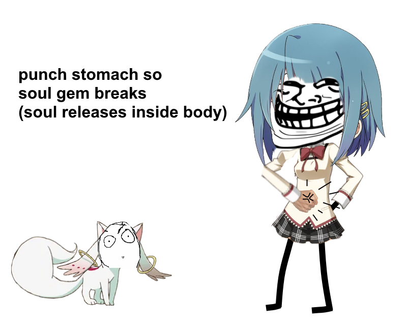 ChelleDoggo's tweet photo. meguca troll logic 😎👍

#pmmm #puellamagimadokamagica #MadokaMagica #madoka_magica #meme #trolllogic #trollface #ragecomic https://t.co/dt6AKQQlbl