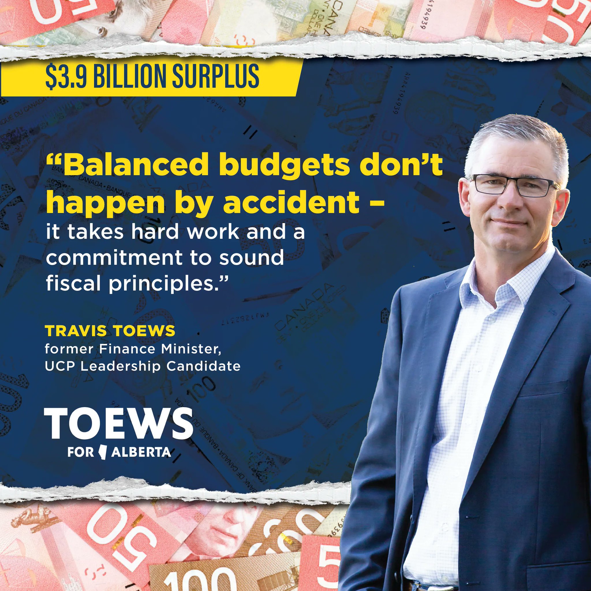 Travis Toews on Twitter: If elected UCP leader & Premier, I will work  to bolster Alberta's savings & pay down the debt so future generations  aren't left on the hook. Join me