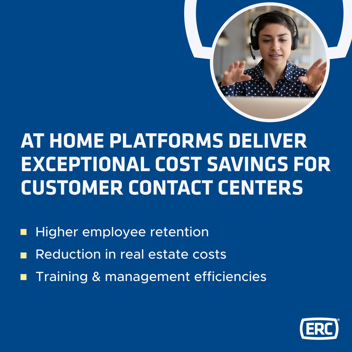 Working from home doesn't have to be complicated. It can even save your business money. In fact, at ERC we have seen that agents who work from home are happier, more experienced, and have a longer tenure. 

Learn more about ERC's remote at work option: hubs.ly/Q01fSDhH0