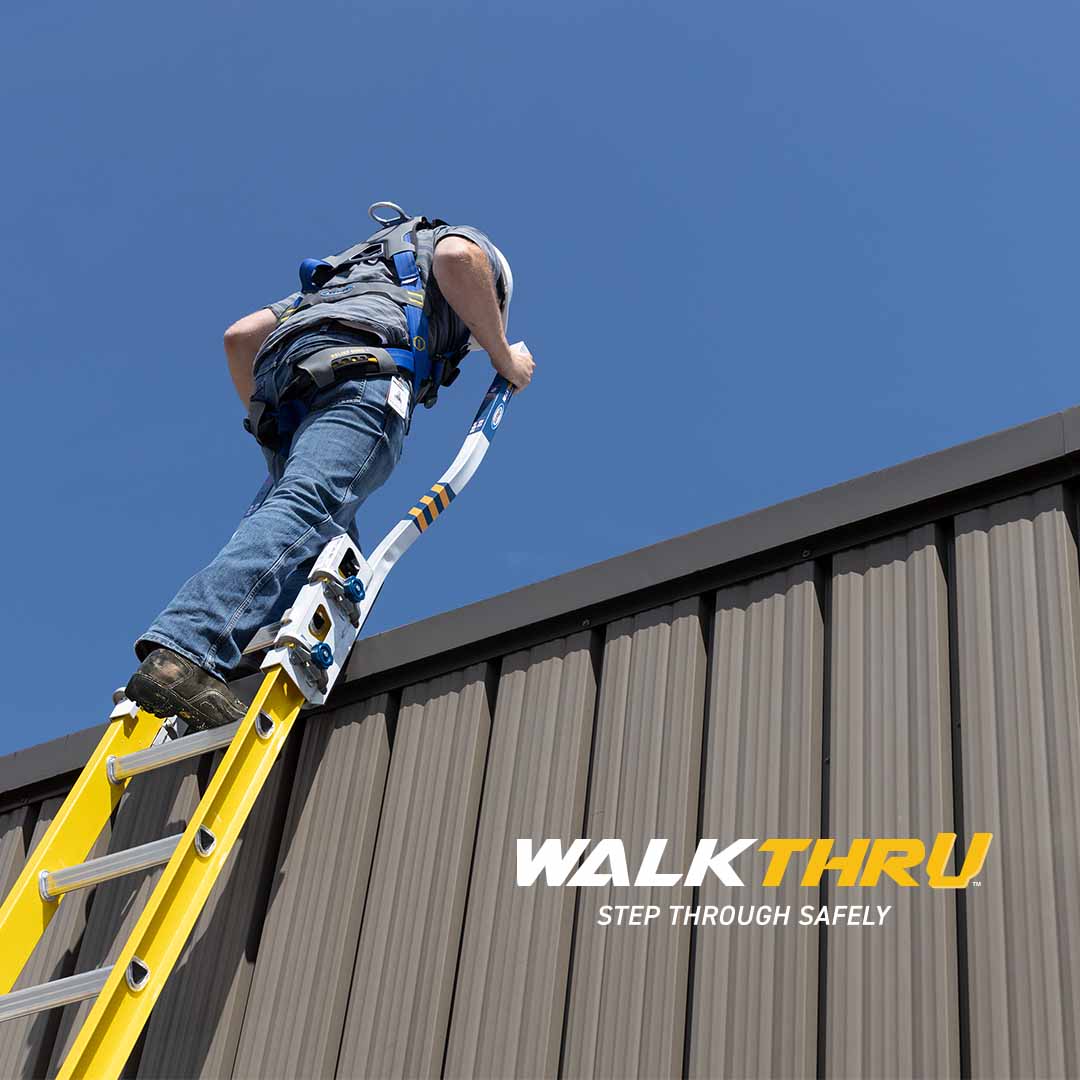 Werner_Safety's tweet photo. Why climb around when you can just step through? The #Werner #WalkThru is designed for Werner #ExtensionLadders to provide a smooth transition from the roof to the #ladder while complying with OSHA. LEARN MORE:
https://t.co/9LnpsLlnBq https://t.co/nZWLhzdj1p