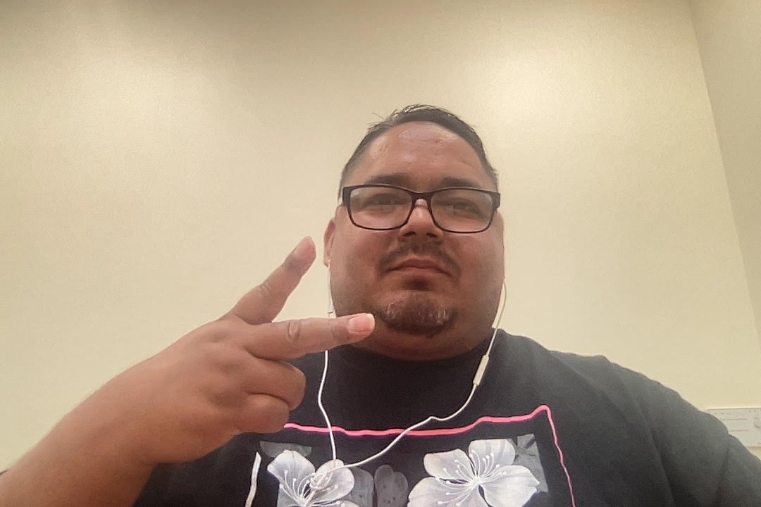 here at the S. Whittier Library, getting ready for a podcast interview w/Charla Cultural...