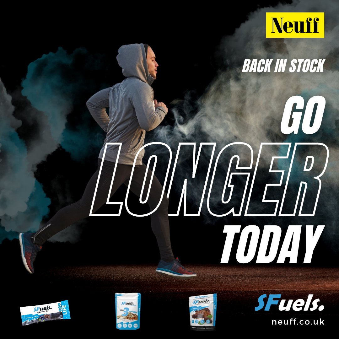 NeuffAthletic's tweet photo. We're pleased to finally say that we are now stocked up on @sfuelsgolonger nutrition once again!! ๐
Here's just a selection of the SFuels goodies we currently have. Check the link below for more...
https://t.co/D21xUhSA9r
#athletics #trackandfield #SFuels #GoLonger https://t.co/uQX2wjlaFk