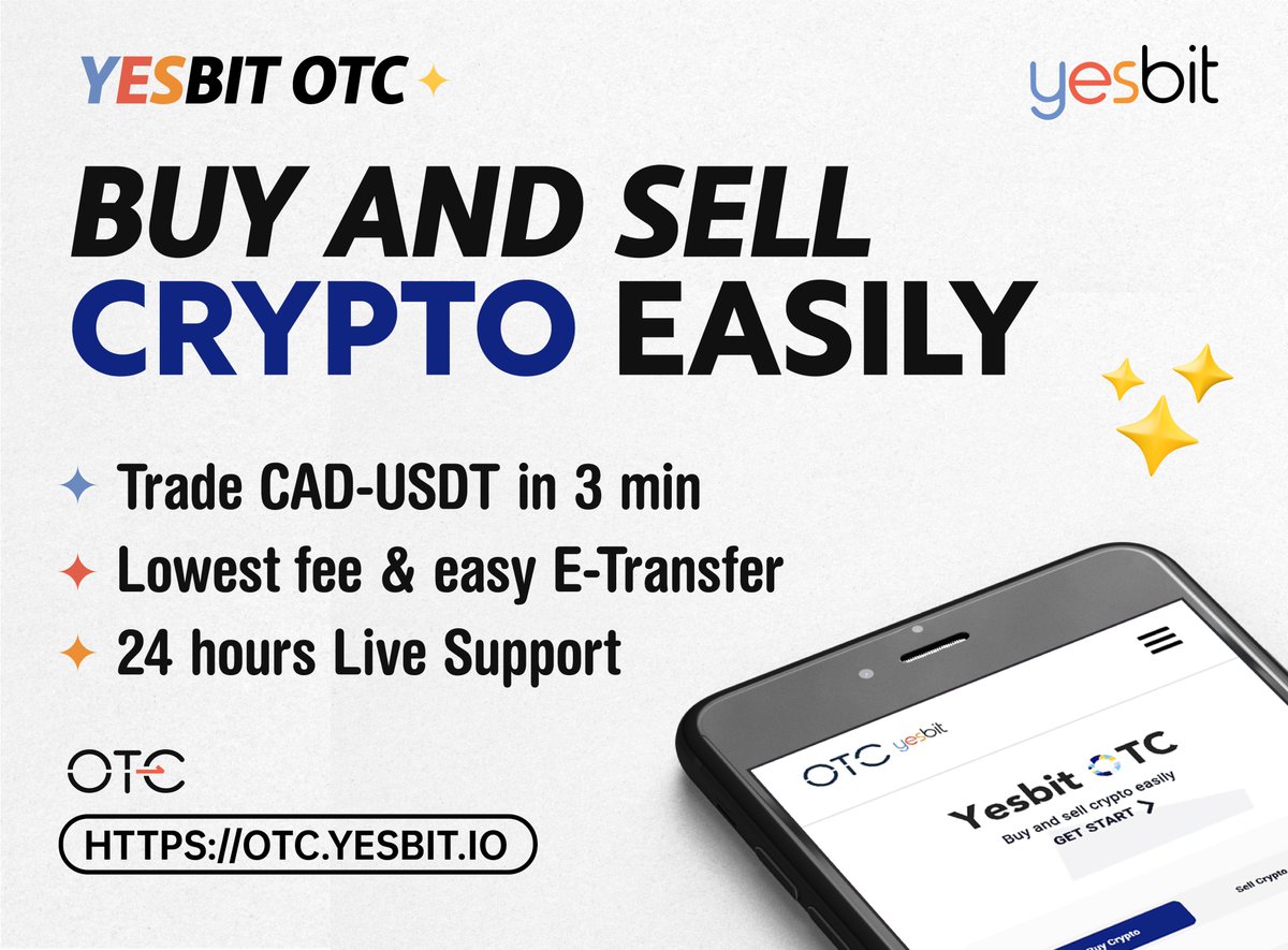 YesBit_Canada's tweet photo. Use INTERAC e-Transfer to buy or sell your BTC. AT #YesbitOTC. https://t.co/HziHhszpNY https://t.co/naCsHB4xCz